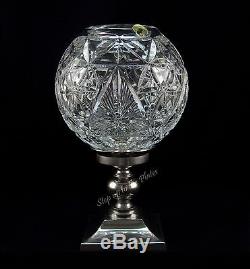 Waterford Crystal Times Square Star of HOPE Hurricane Lamp use as Candle Holder