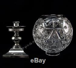 Waterford Crystal Times Square Star of HOPE Hurricane Lamp use as Candle Holder
