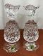 Waterford Hospitality Rare Ireland Made Candlestick 6 Pineapple Crystal Pair