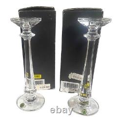 Waterford Lead Crystal Illuminology Faceted Candleholders 11 Set Of 2 In Box