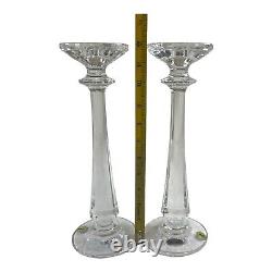 Waterford Lead Crystal Illuminology Faceted Candleholders 11 Set Of 2 In Box