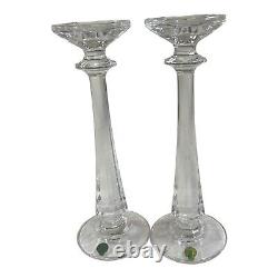 Waterford Lead Crystal Illuminology Faceted Candleholders 11 Set Of 2 In Box