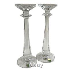 Waterford Lead Crystal Illuminology Faceted Candleholders 11 Set Of 2 In Box