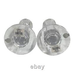 Waterford Lead Crystal Illuminology Faceted Candleholders 11 Set Of 2 In Box