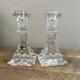 Waterford Lismore 6 Candlestick Holders Set/2 Square Base 1 New
