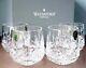 Waterford Lismore Roly Poly Old Fashioned Tumbler Dof Set / 4 Glasses New In Box