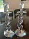 Waterford One Pair Seahorse Candleholders/candlesticks 11 Label
