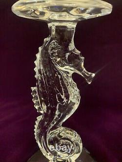 Waterford Tall Seahorse Candlesticks Set of 2 Beautiful, Great Condition $1