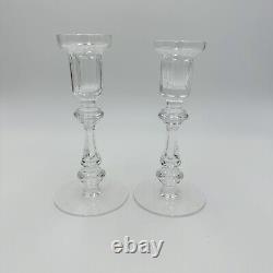 Waterford crystal ireland Cut Glass Candle Stick vintage gothic marking
