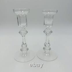 Waterford crystal ireland Cut Glass Candle Stick vintage gothic marking