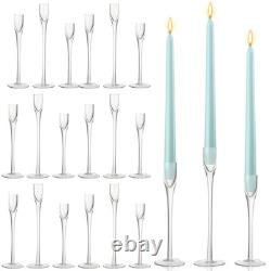 Wedding Glass Taper Candle Holders Candlestick Holders Bulk Clear Decorative