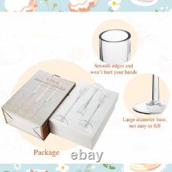 Wedding Glass Taper Candle Holders Candlestick Holders Bulk Clear Decorative