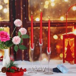 Wedding Glass Taper Candle Holders Candlestick Holders Bulk Clear Decorative
