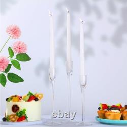 Wedding Glass Taper Candle Holders Candlestick Holders Bulk Clear Decorative