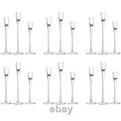 Wedding Glass Taper Candle Holders Candlestick Holders Bulk Clear Decorative