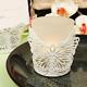 White Butterfly Shaped Candle/card Holder With Glass Cup And Candle Price For 84
