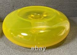 Winslow Anderson Yellow Floating Candle Holder, #902, BLENKO RARE! HARD TO FIND