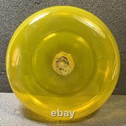 Winslow Anderson Yellow Floating Candle Holder, #902, BLENKO RARE! HARD TO FIND