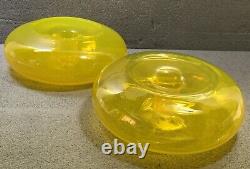 Winslow Anderson Yellow Floating Candle Holder, #902, BLENKO RARE! HARD TO FIND