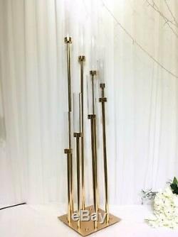 X2 8 Head Metal Candelabra Candle Holders/ Metal Candle/ Wedding centerpiece
