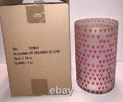 YANKEE CANDLE Dreaming of Love Hearts Jar Candle Shade/Holder/2 Votive Holders