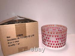 YANKEE CANDLE Dreaming of Love Hearts Jar Candle Shade/Holder/2 Votive Holders