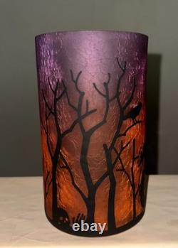 Yankee Candle All Hallows Eve Hurricane Glass Jar Holder 1564750 NIB Halloween