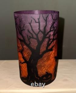 Yankee Candle All Hallows Eve Hurricane Glass Jar Holder 1564750 NIB Halloween