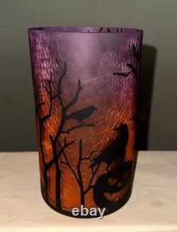 Yankee Candle All Hallows Eve Hurricane Glass Jar Holder 1564750 NIB Halloween