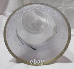 Yankee Candle Frosted Hurricane Large Jar Holder J/H Blue WINTER BIRDS branch