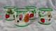 Yankee Candle Tea Light Votive Holder Set Fruit 3 Tall Crackle Glass 4 Piece