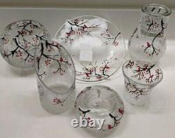 Yankee CandleLot of 7 Winter Cardinal Crackle GlassNew in Box RARE HTF