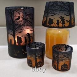 Yankee CandleSET of 4Halloween Trick or Treat Jar HolderShadeVotive LAST ONE