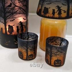 Yankee CandleSET of 4Halloween Trick or Treat Jar HolderShadeVotive LAST ONE