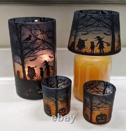 Yankee CandleSET of 4Halloween Trick or Treat Jar HolderShadeVotive LAST ONE