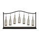 Zimlay Glass Bottles On Iron Stand Seven-light Votive Candle Holder 55535